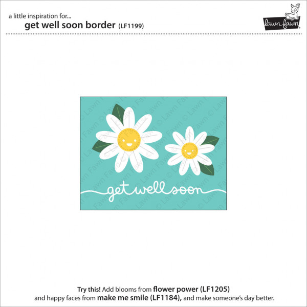 Lawn Fawn - Get Well Border Die